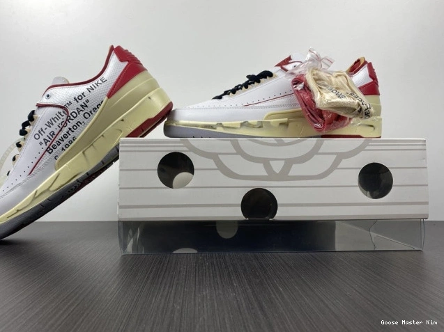 Off-White White Retro Jordan DJ4375-106 Red SP Low 2 0723